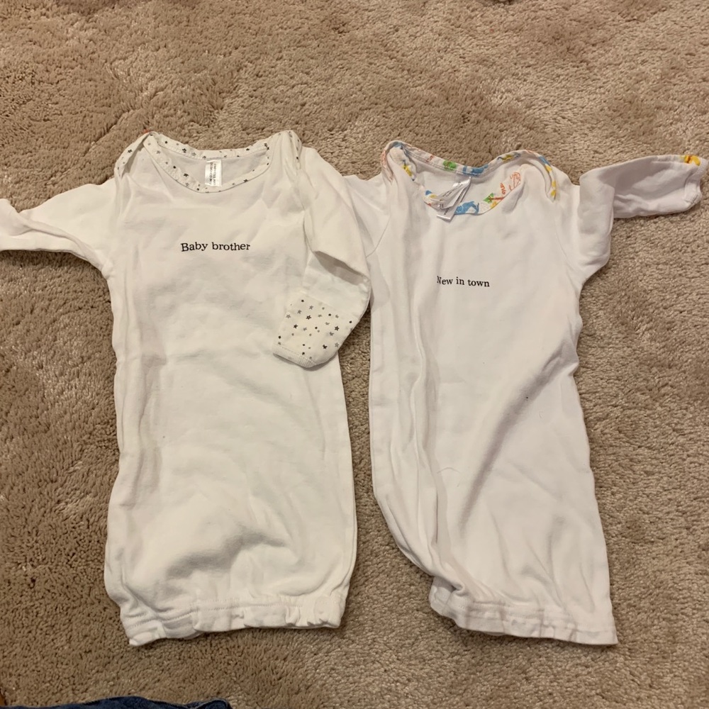 Baby Brother onesie sacks